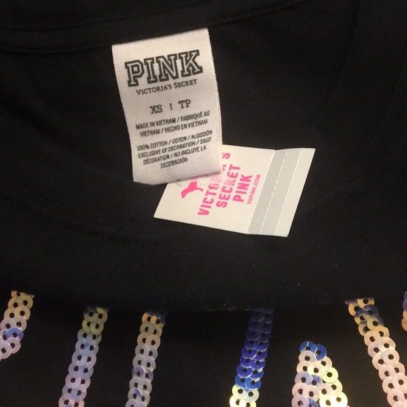 Victoria’s Secret pink bling campus shirt - Picture 2 of 5